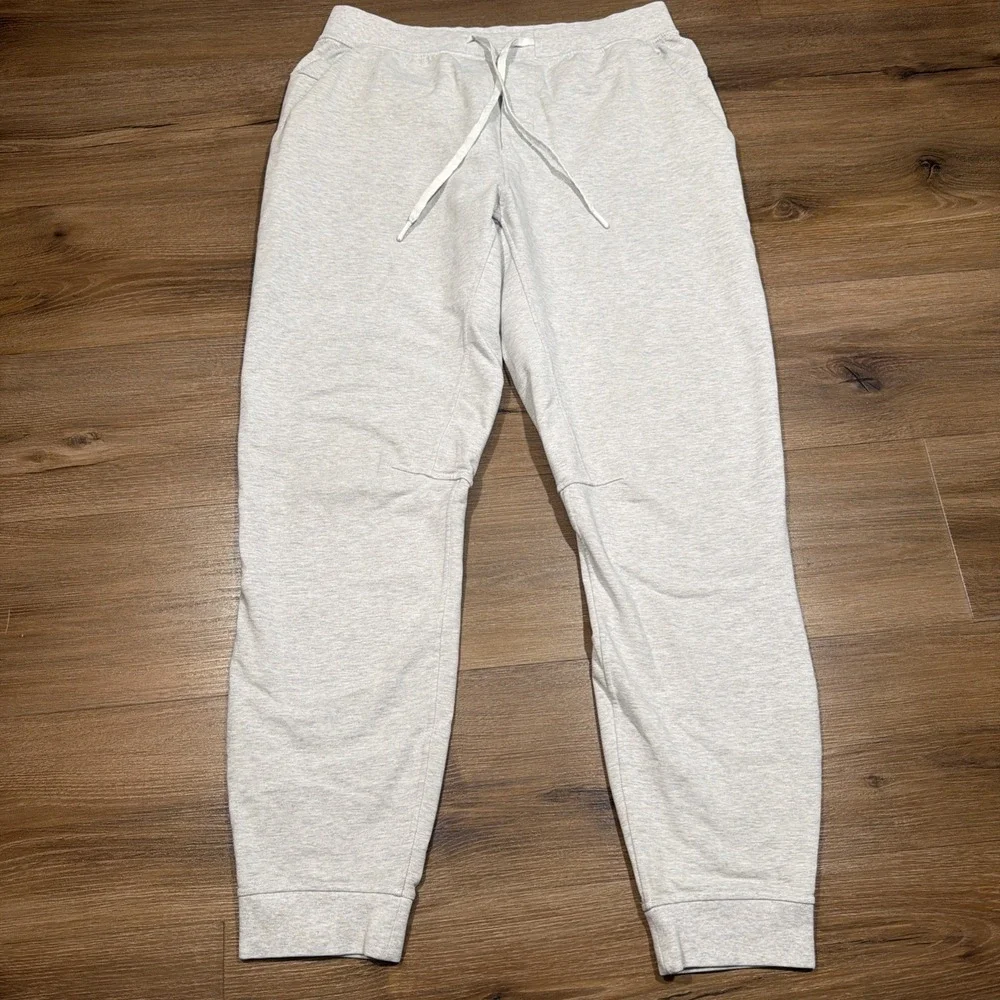 Lululemon City Sweat Jogger Mens LARGE Heathered Light Grey 28